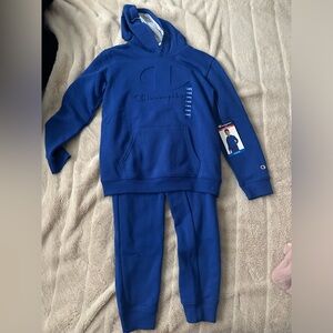 Champion jogger set kids XL 14-16, royal blue